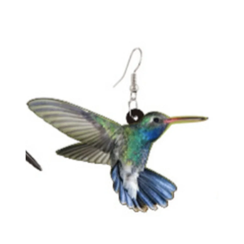 Hummingbird Earrings Cottage Cottagecore Acrylic Bundle Me Great Gift NEW